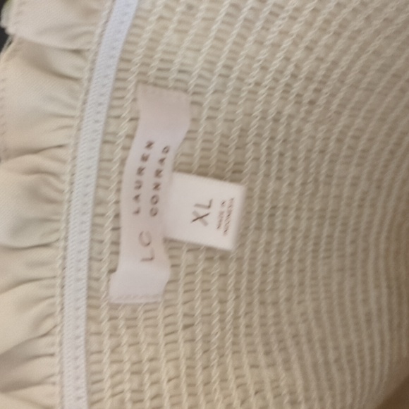 Floral Dress with Pink and Cream Accents - Picture 3 of 6